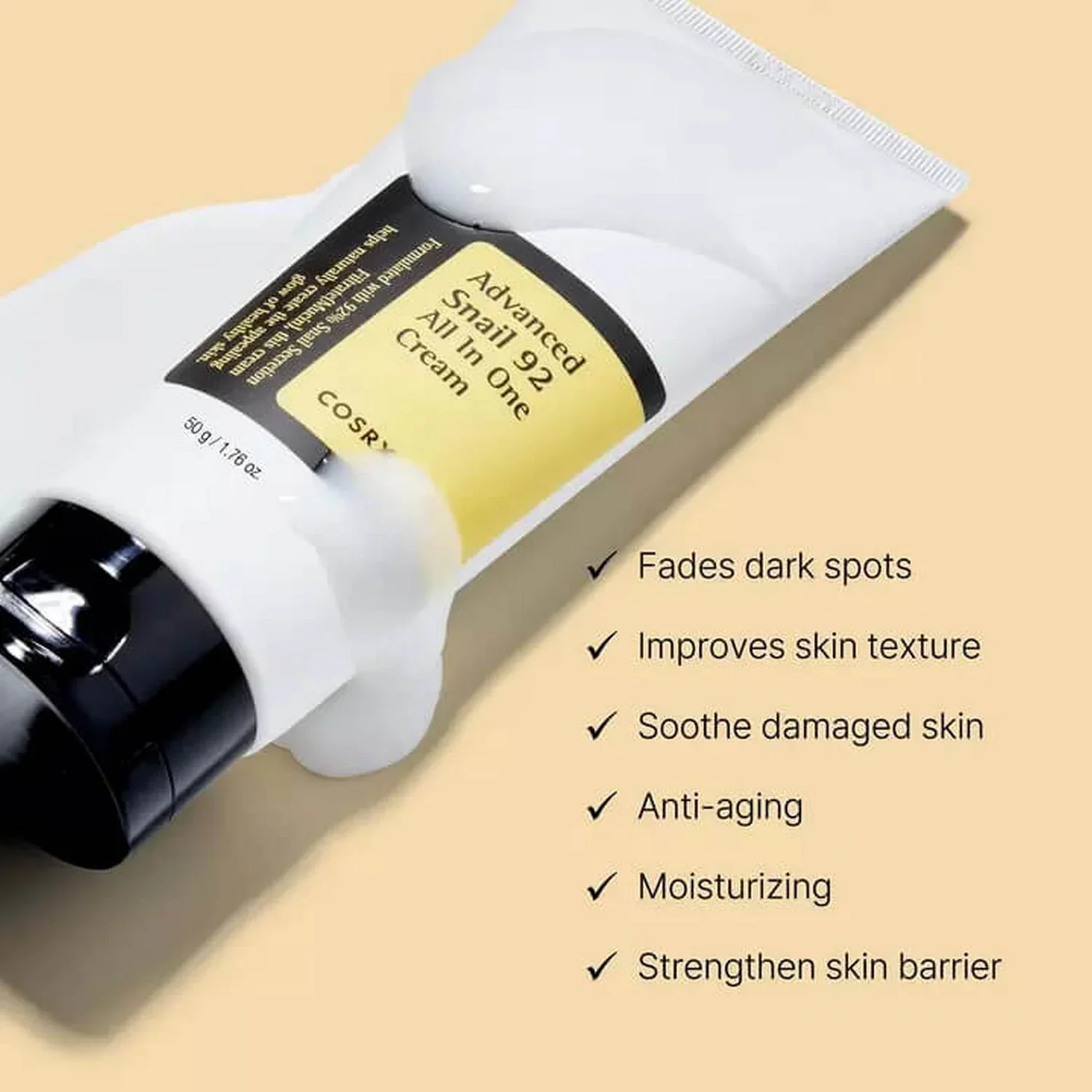 Advanced Snail 92 All In One Cream Tube [50ml] - Image 2