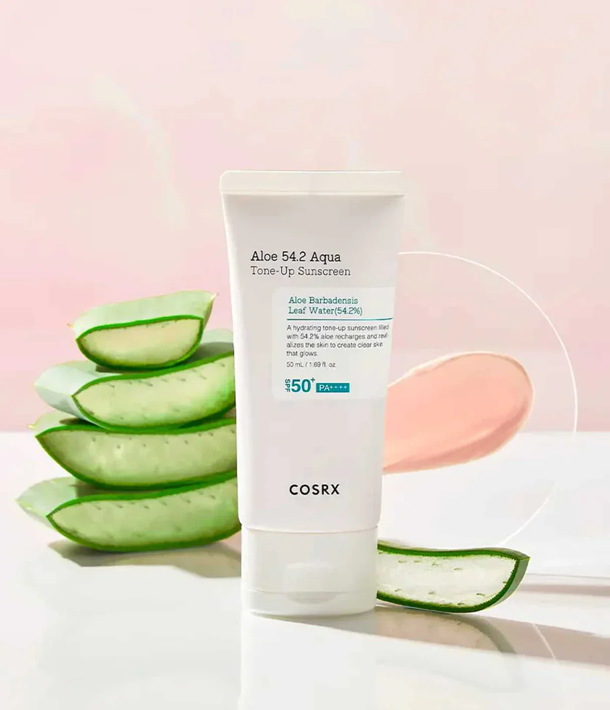 Aloe 54.2 Aqua Tone-up Sunscreen SPF50+ [50ml] - Image 2