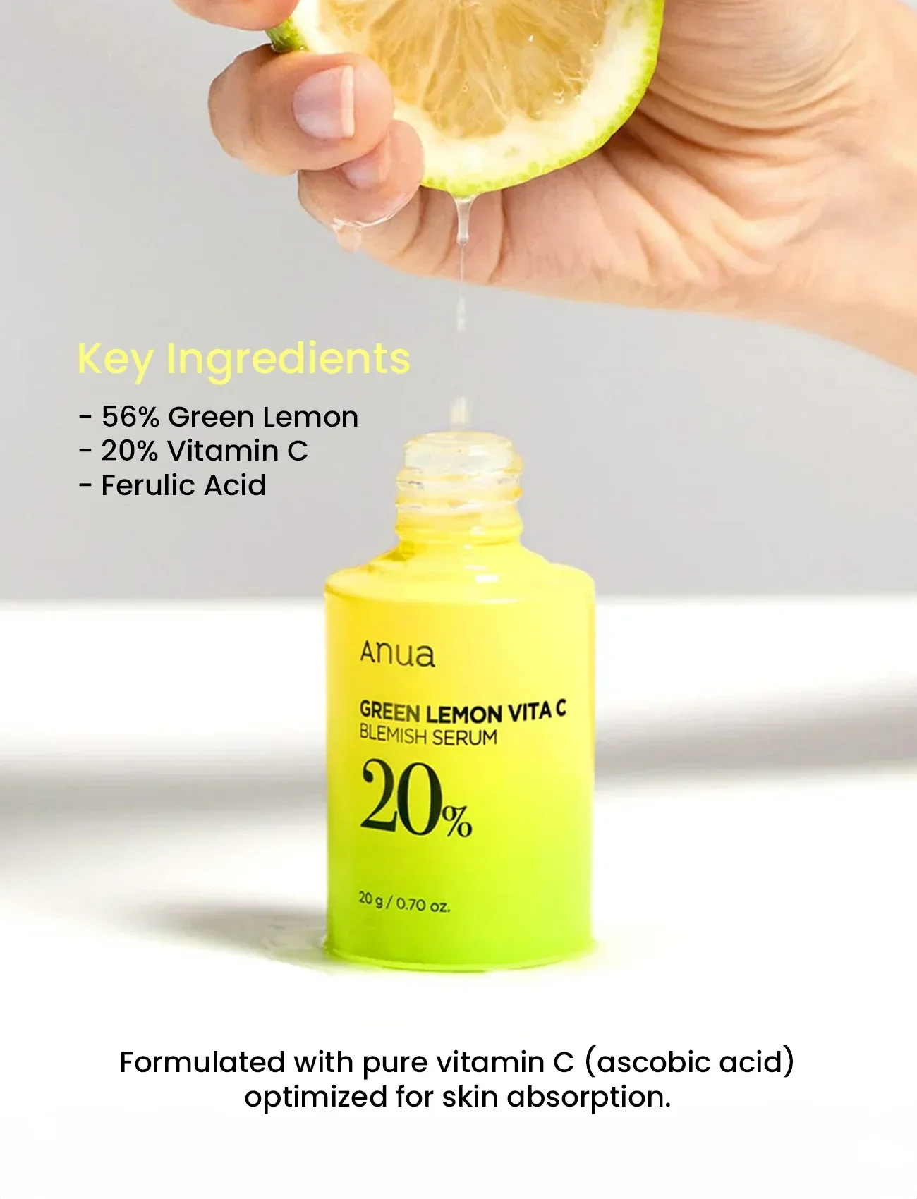 Green Lemon Vita C Blemish Serum [20g] - Image 5