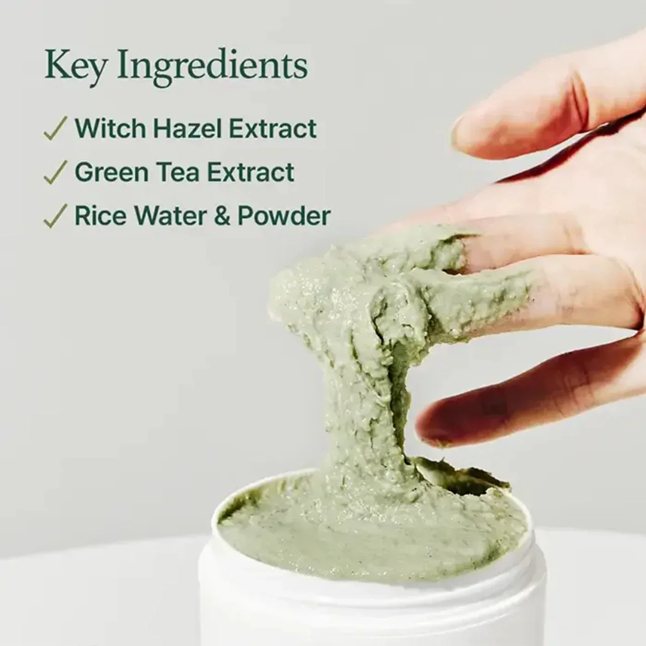 Fresh Green Rice Mochi Cleanser [120g] - Image 3