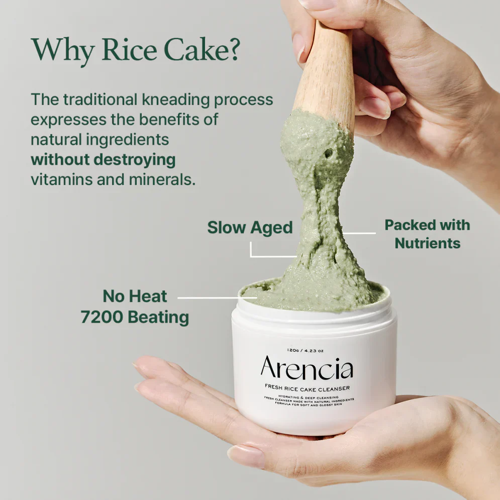 Fresh Green Rice Mochi Cleanser [120g] - Image 8