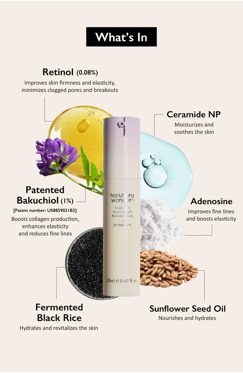 Black Rice Night Knight Retinol Serum [20ml] - Image 3