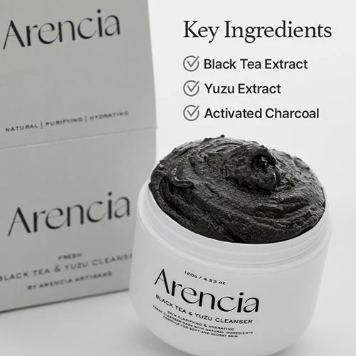 Black Tea & Yuzu Rice Mochi Cleanser [120g] - Image 3
