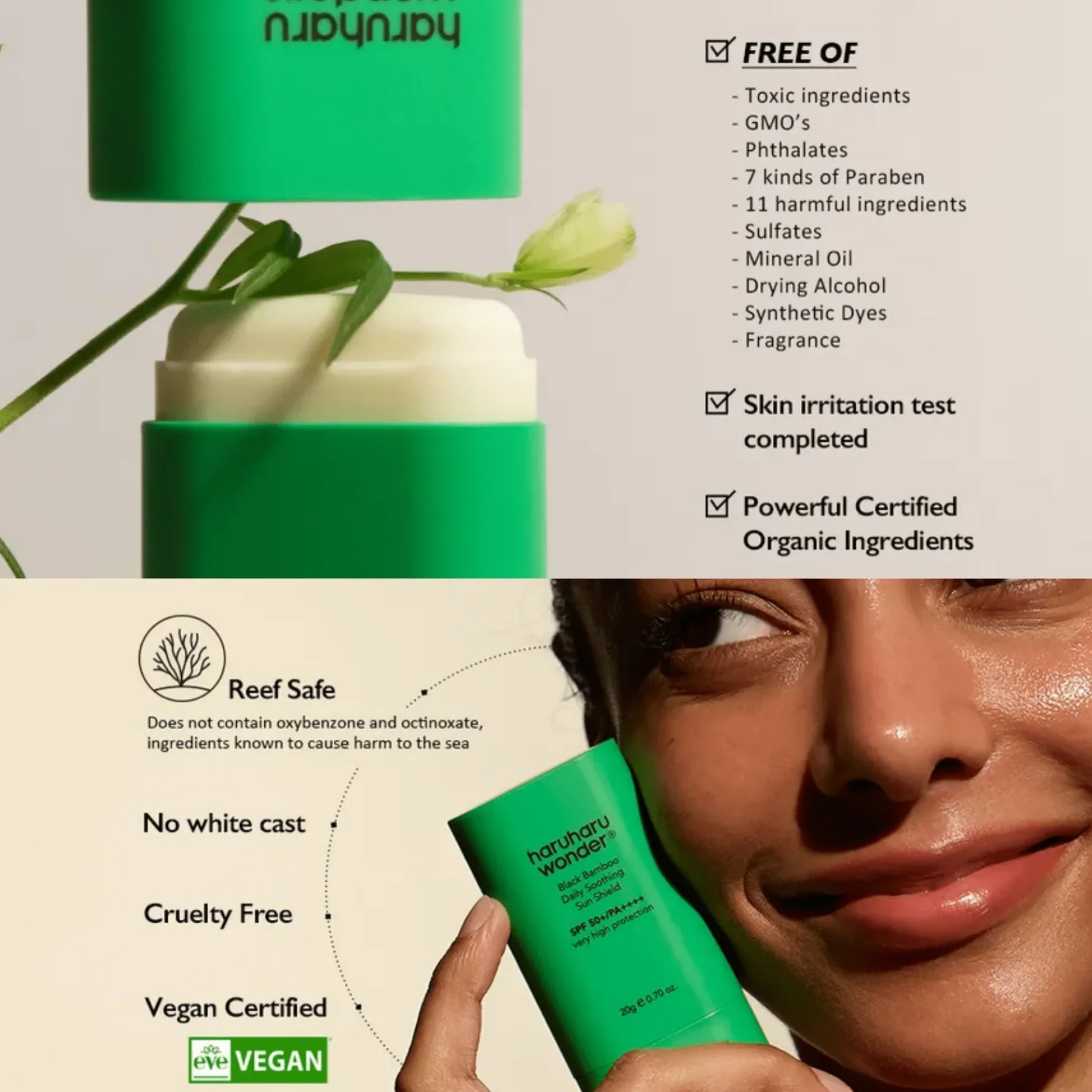 Black Bamboo Daily Soothing Sun Shield [20g] - Image 3