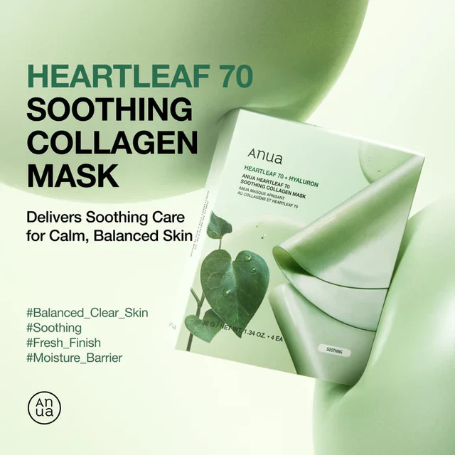 Heartleaf 70 Soothing Collagen Mask [34g] - Image 3