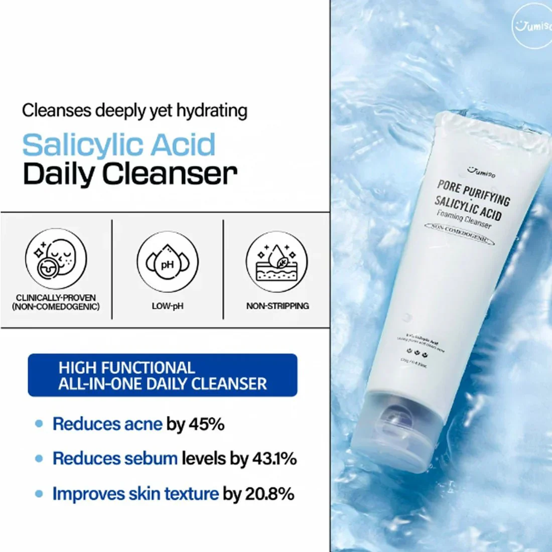 Pore Purifying Salicylic Acid Foaming Cleanser [120g] - Image 3