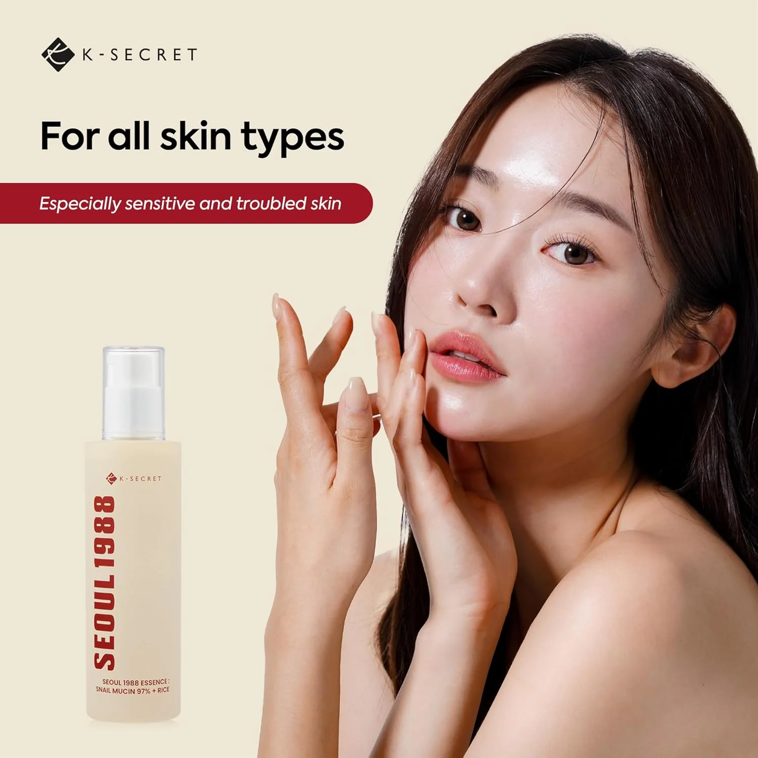 SEOUL 1988 Essence : Snail Mucin 97% + Rice [100ml] - Image 4