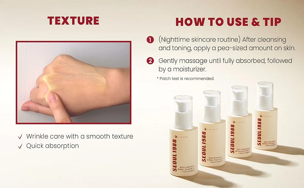 SEOUL 1988 Serum : Retinal Liposome 2% + Black Ginseng [30ml] - Image 3