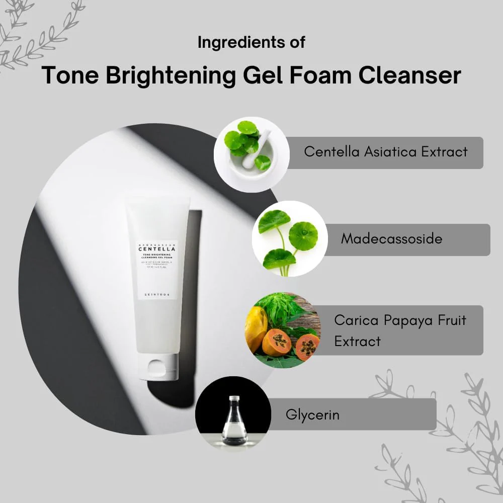 Madagascar Centella Tone Brightening Cleansing Gel Foam [125ml] - Image 3
