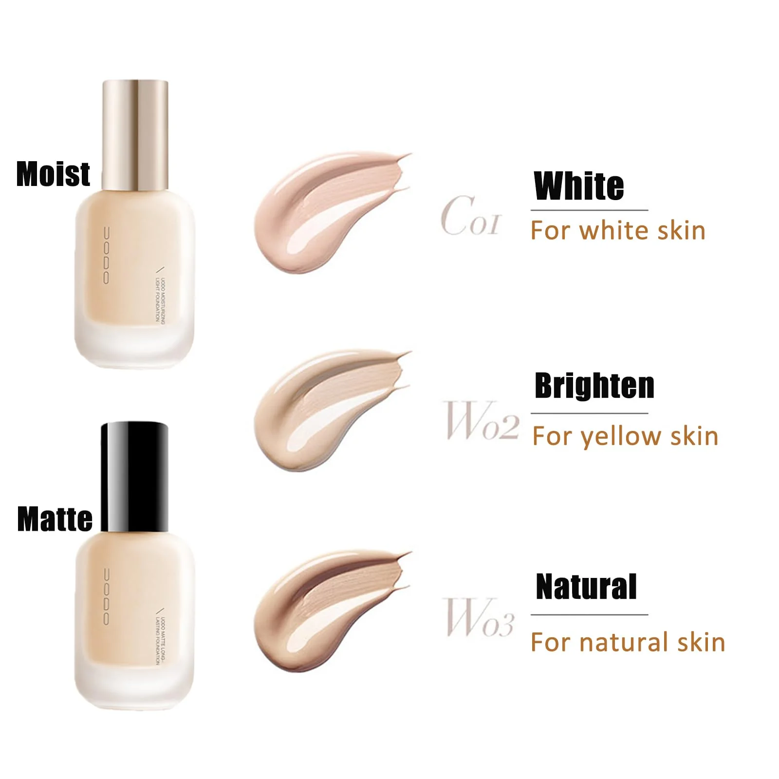 Moisturizing Light Foundation For Dry Skin - 3 Shades - Image 3