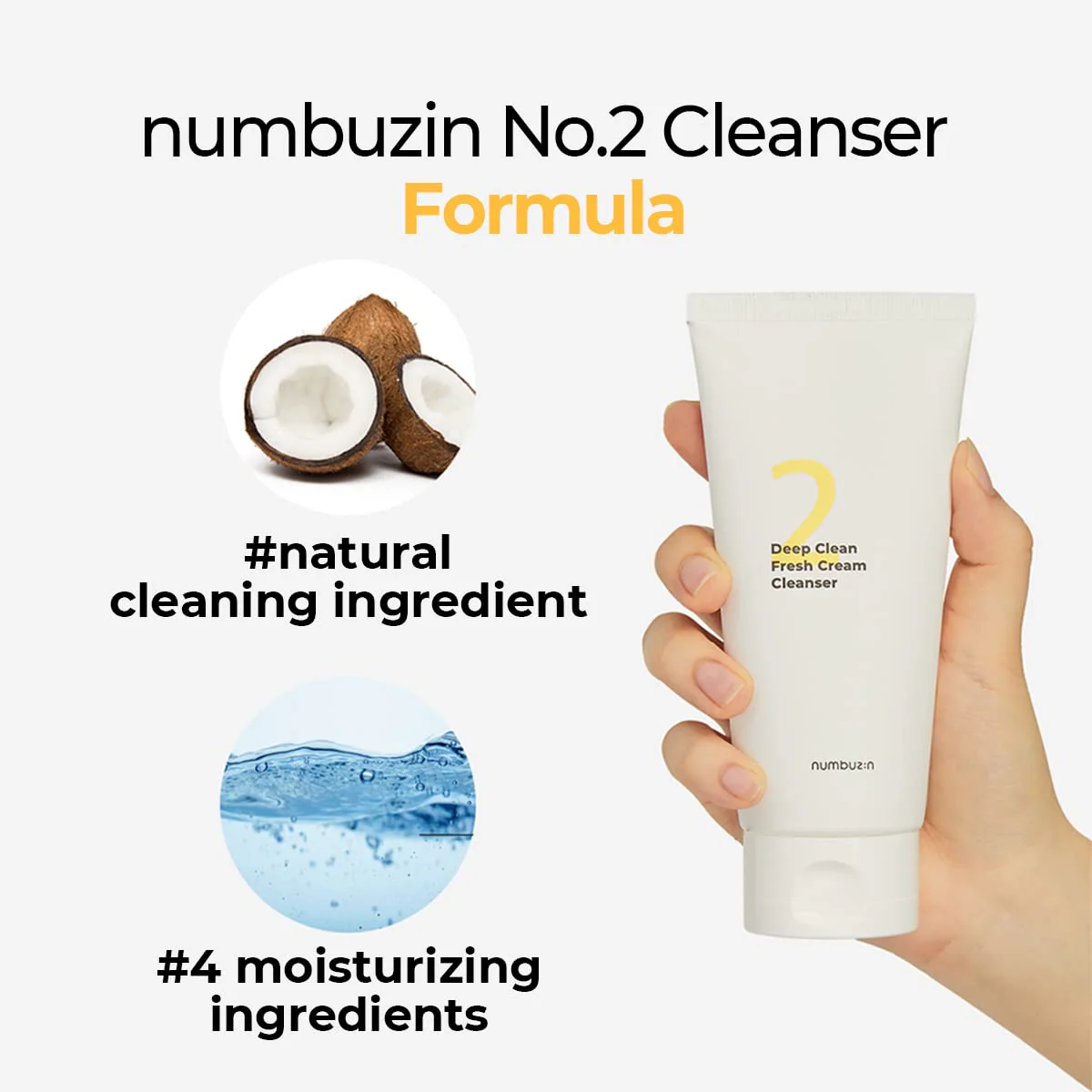 No. 2 Deep Clean Fresh Cream Cleanser [120ml] - Image 3