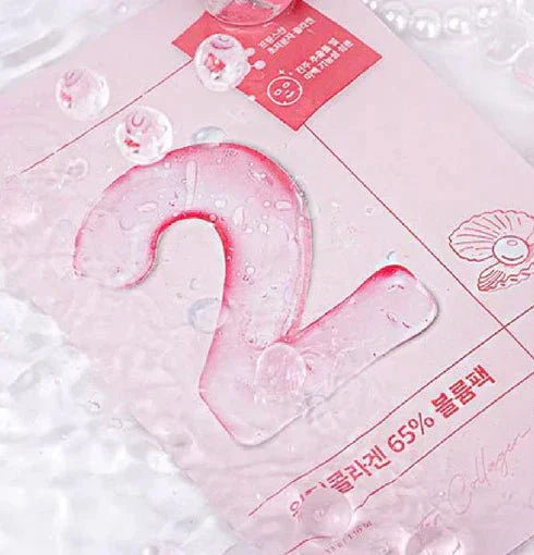 No. 2 Water Collagen 65% Voluming Mask Set [33ml x 4 sheets] - Image 3