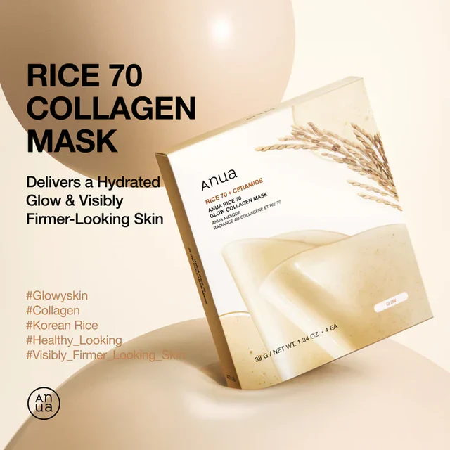 Rice 70 Glow Collagen Mask [38g] - Image 3