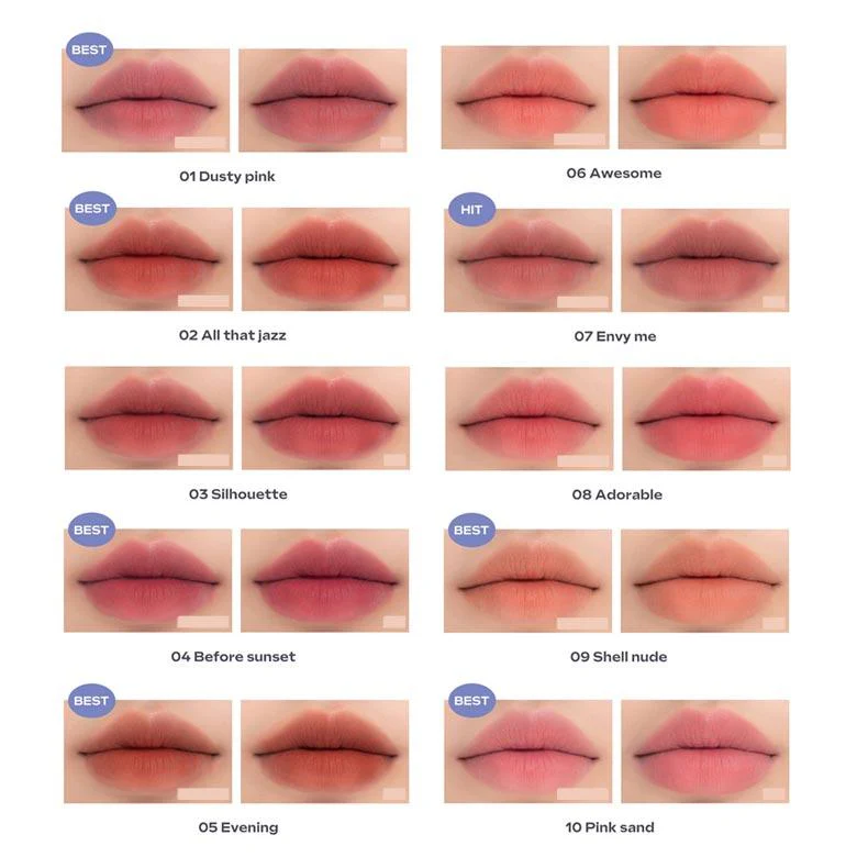 Zero Matte Lipstick NEW - 20 Colors [3.0g] - Image 2