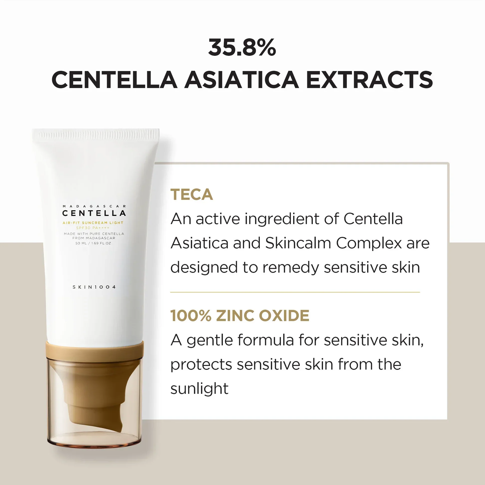 Madagascar Centella Air Fit Suncream Light [50ml] - Image 5