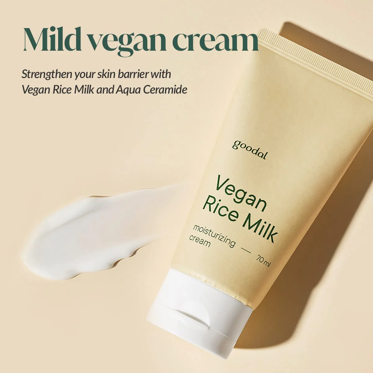 Vegan Rice Milk Moisturizing Cream [70ml] - Image 4